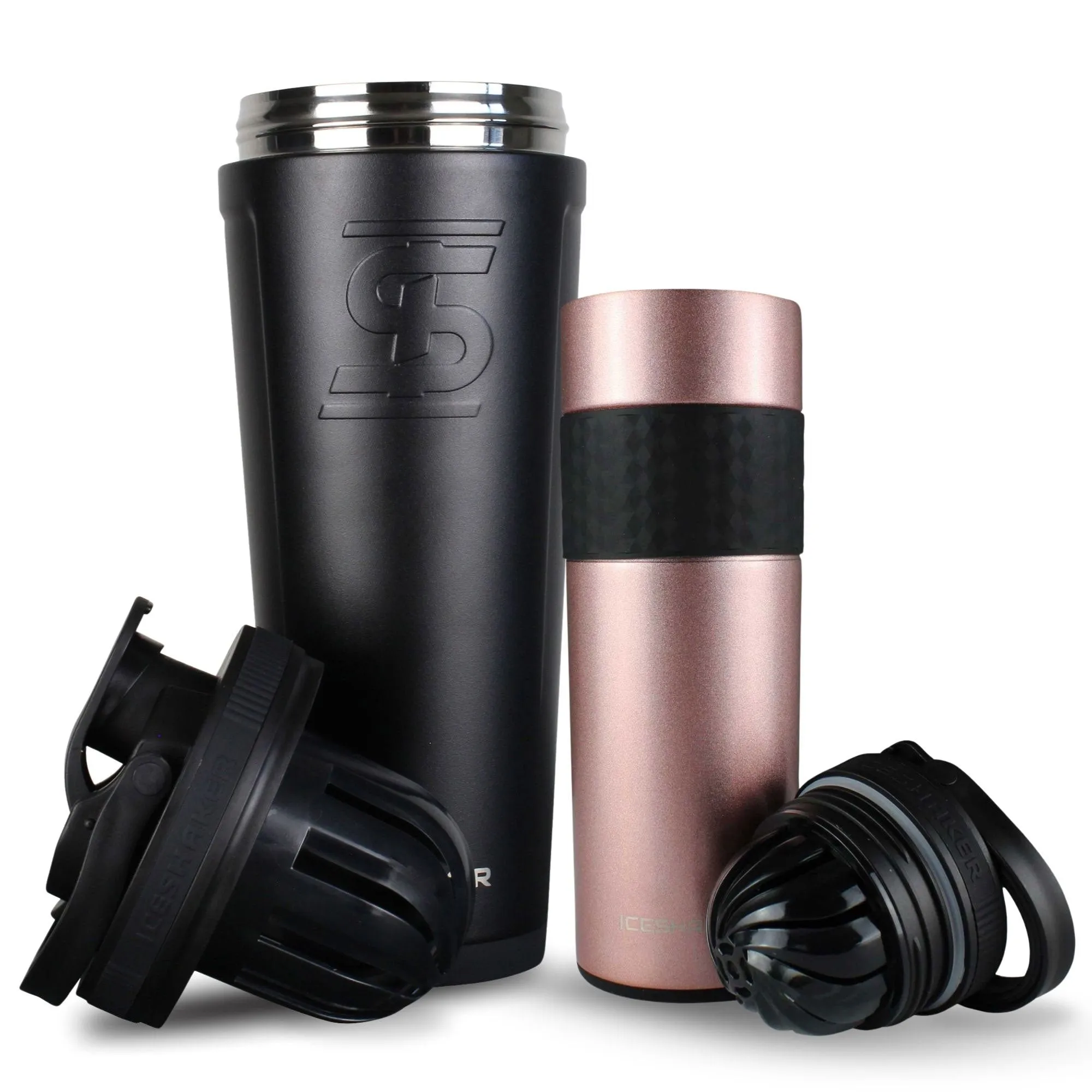 His & Her Protein Shaker Bottle Bundle