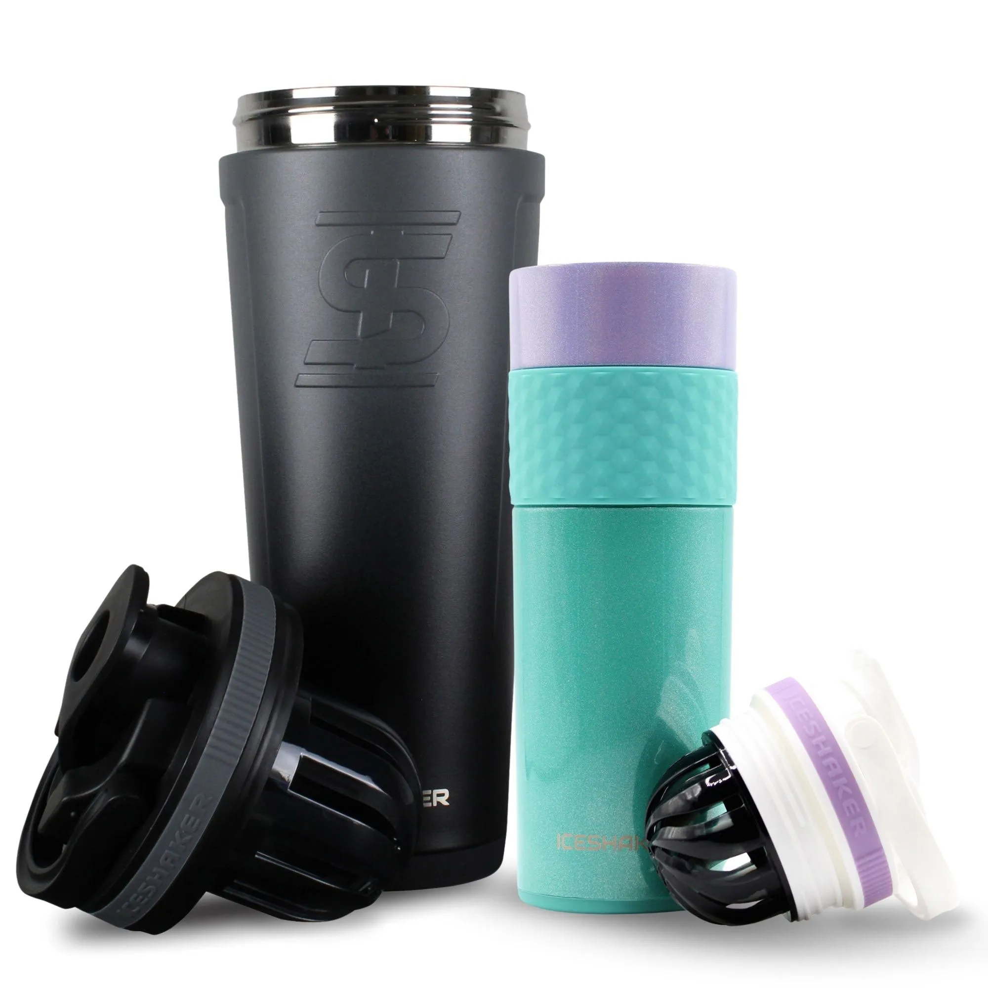 His & Her Protein Shaker Bottle Bundle