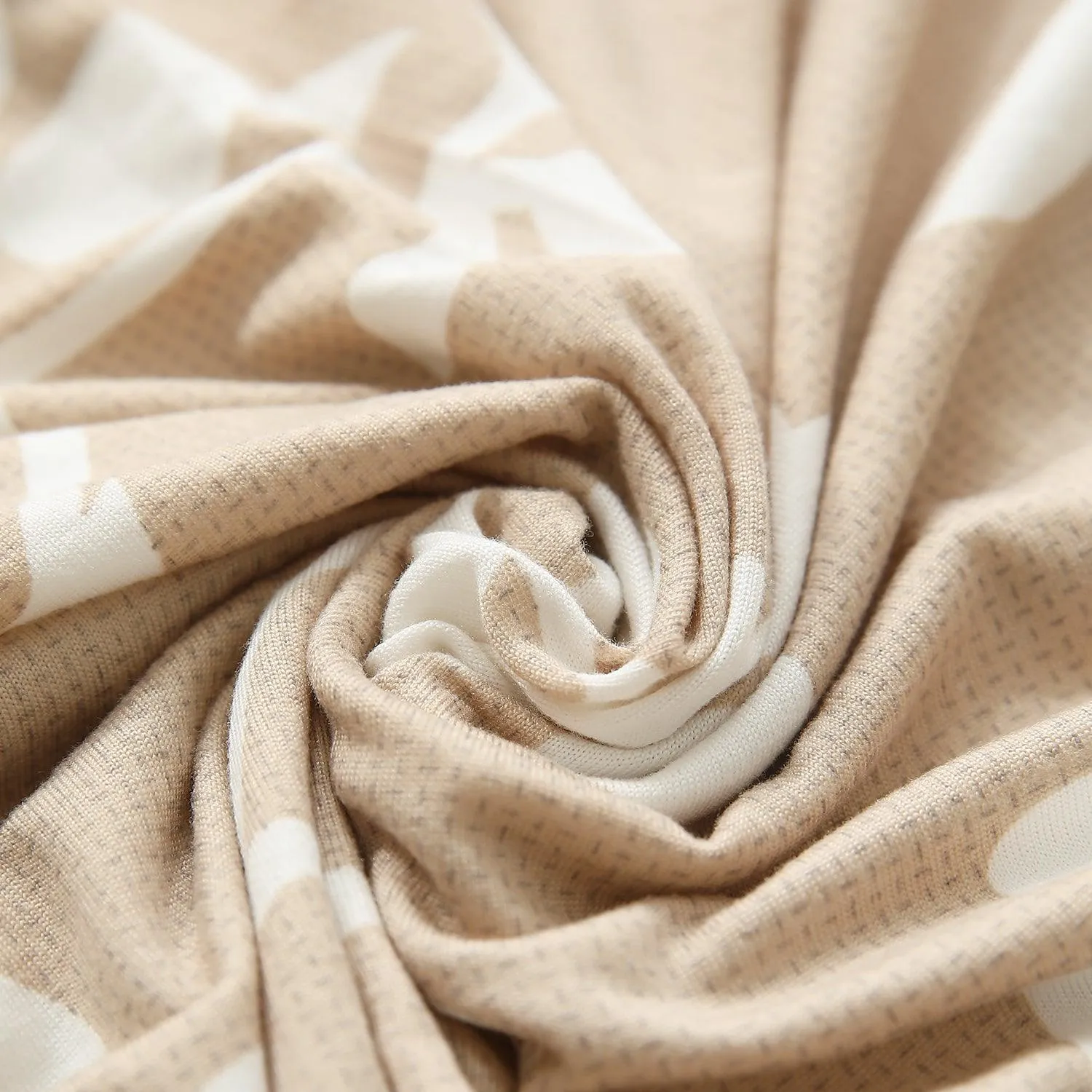 HOKIPO 140gsm Stretchable Office Chair Cover, Buff Brown Sillehoute Floral