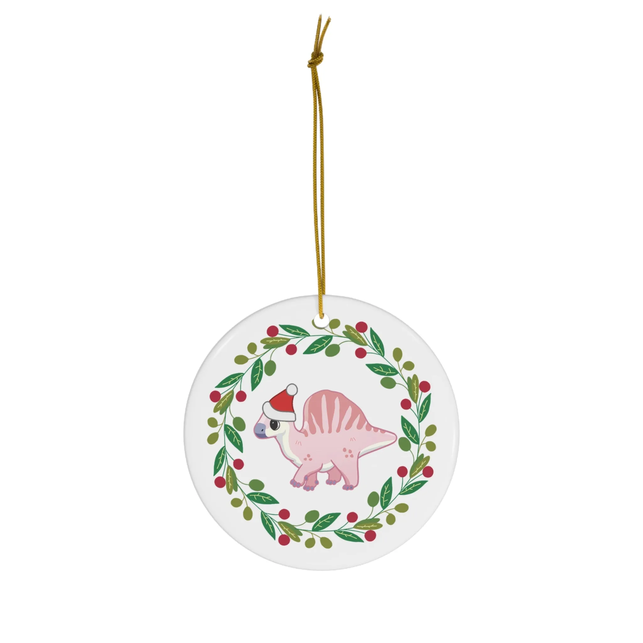 Holiday Ouranosaurus - Ceramic Ornament