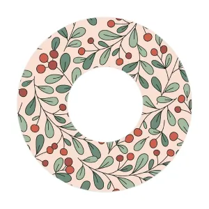 Holly Berries Patch  Tape Designed for the FreeStyle Libre 2