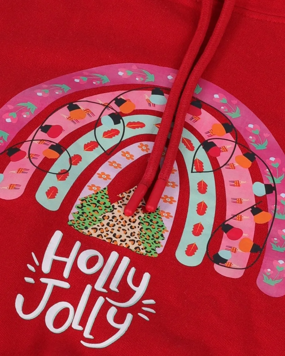 Holly Jolly Hooded Sweatshirt