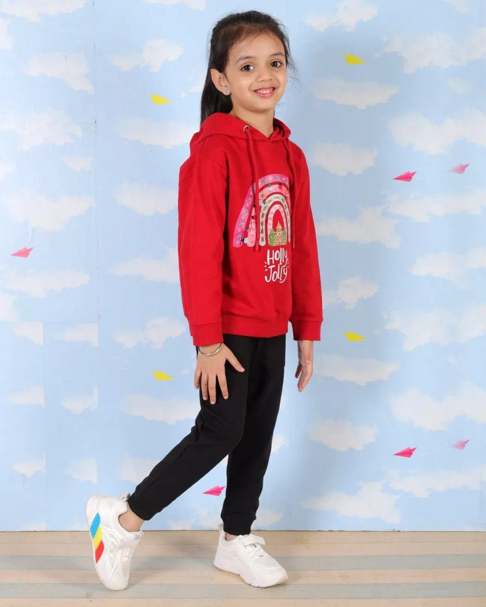 Holly Jolly Hooded Sweatshirt