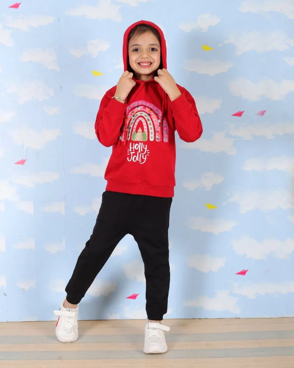 Holly Jolly Hooded Sweatshirt