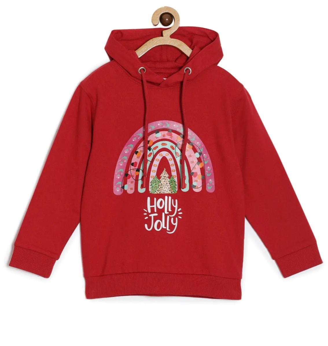 Holly Jolly Hooded Sweatshirt