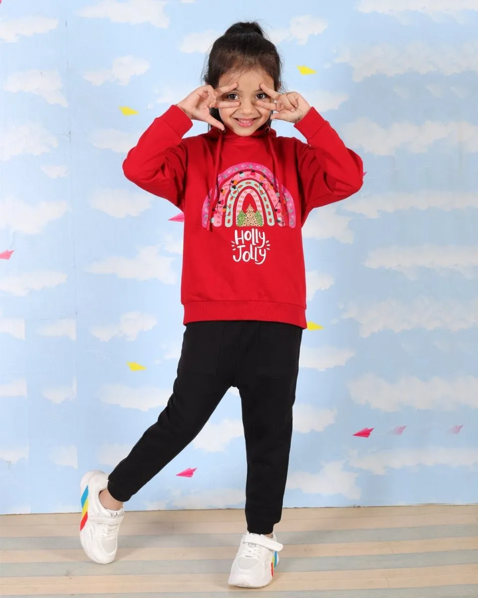 Holly Jolly Hooded Sweatshirt