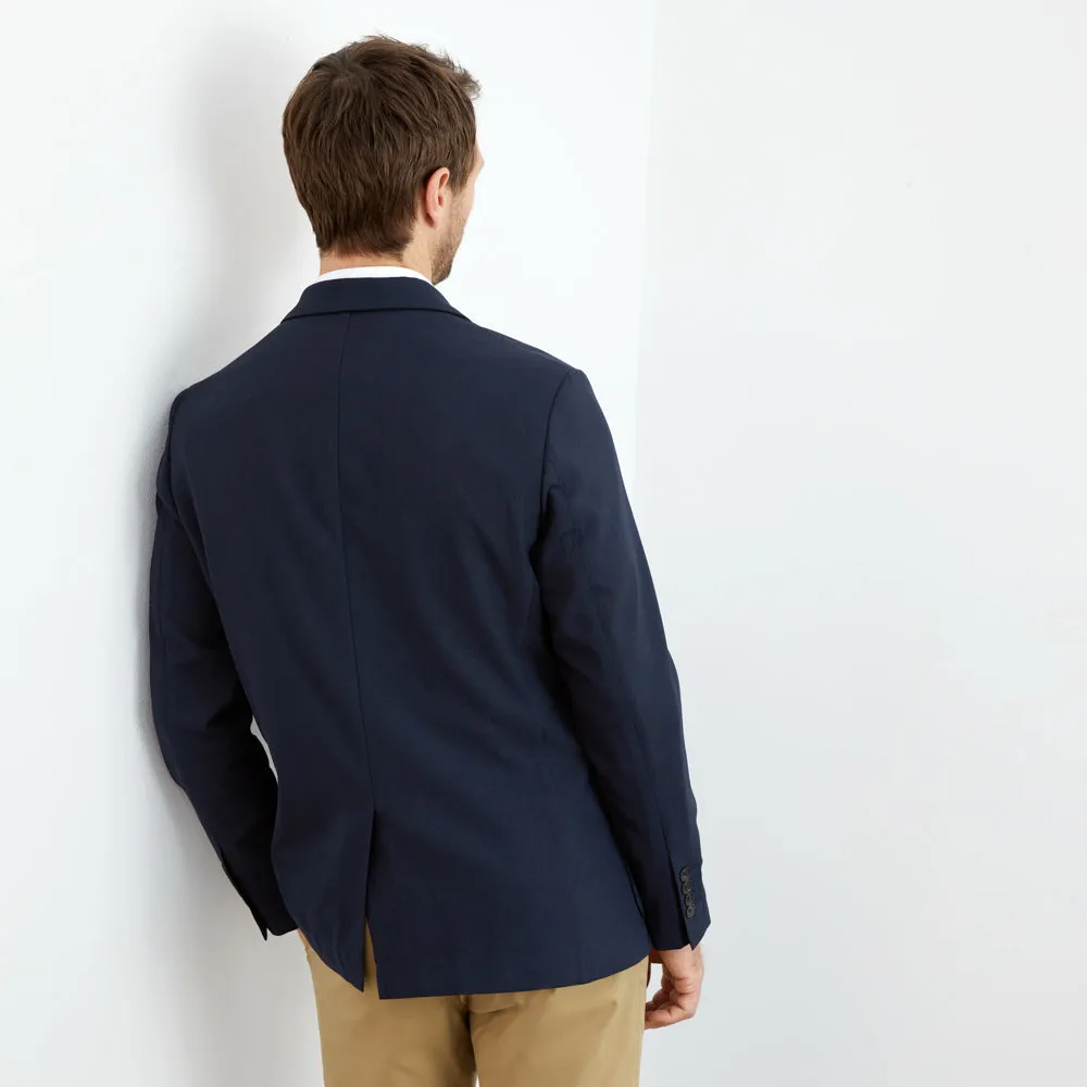 Hopsack Blazer Slim Fit - Midnight Navy