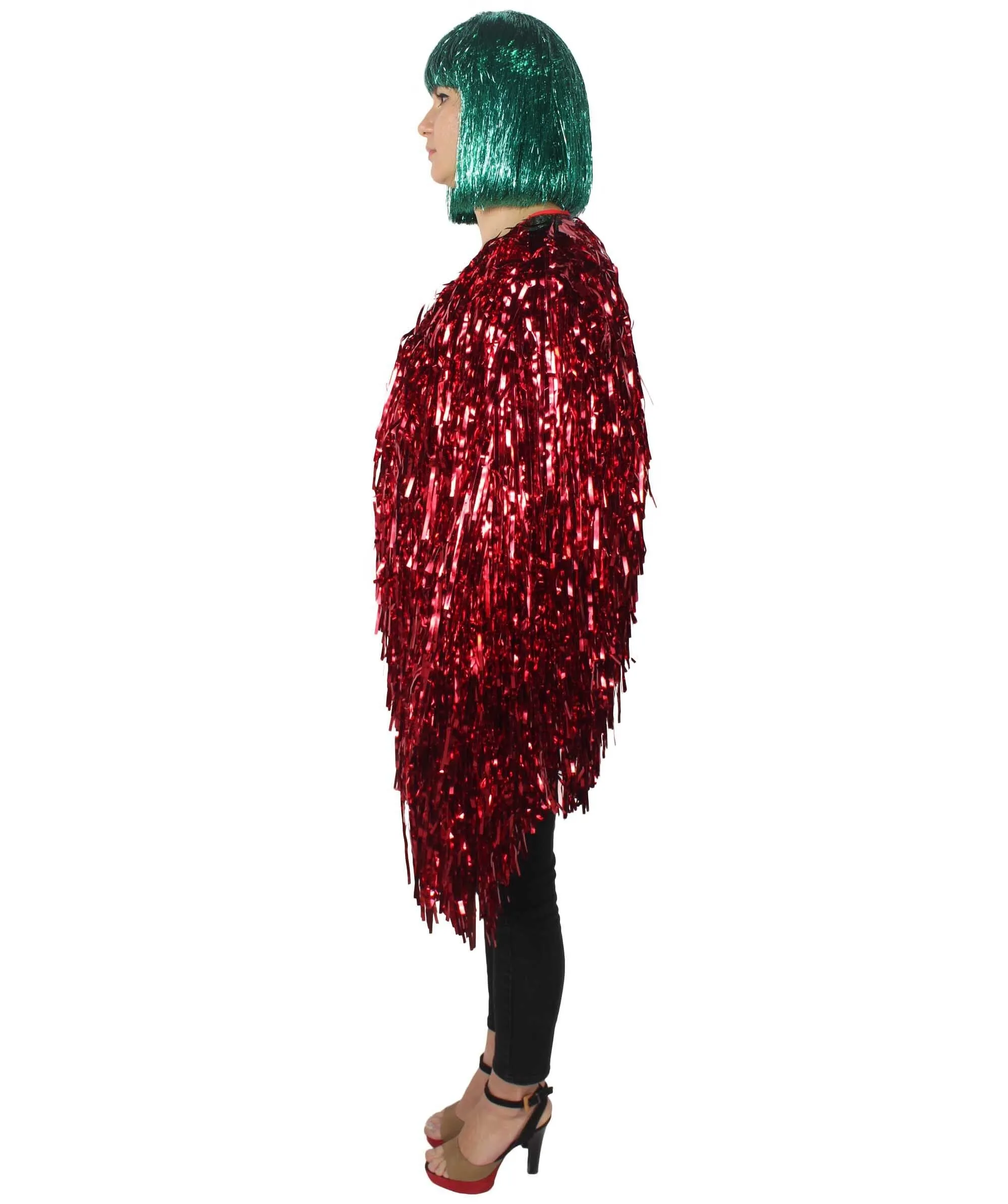 HPO Unisex Festival Carnival Thick Tinsel Jacket with Loose Fit