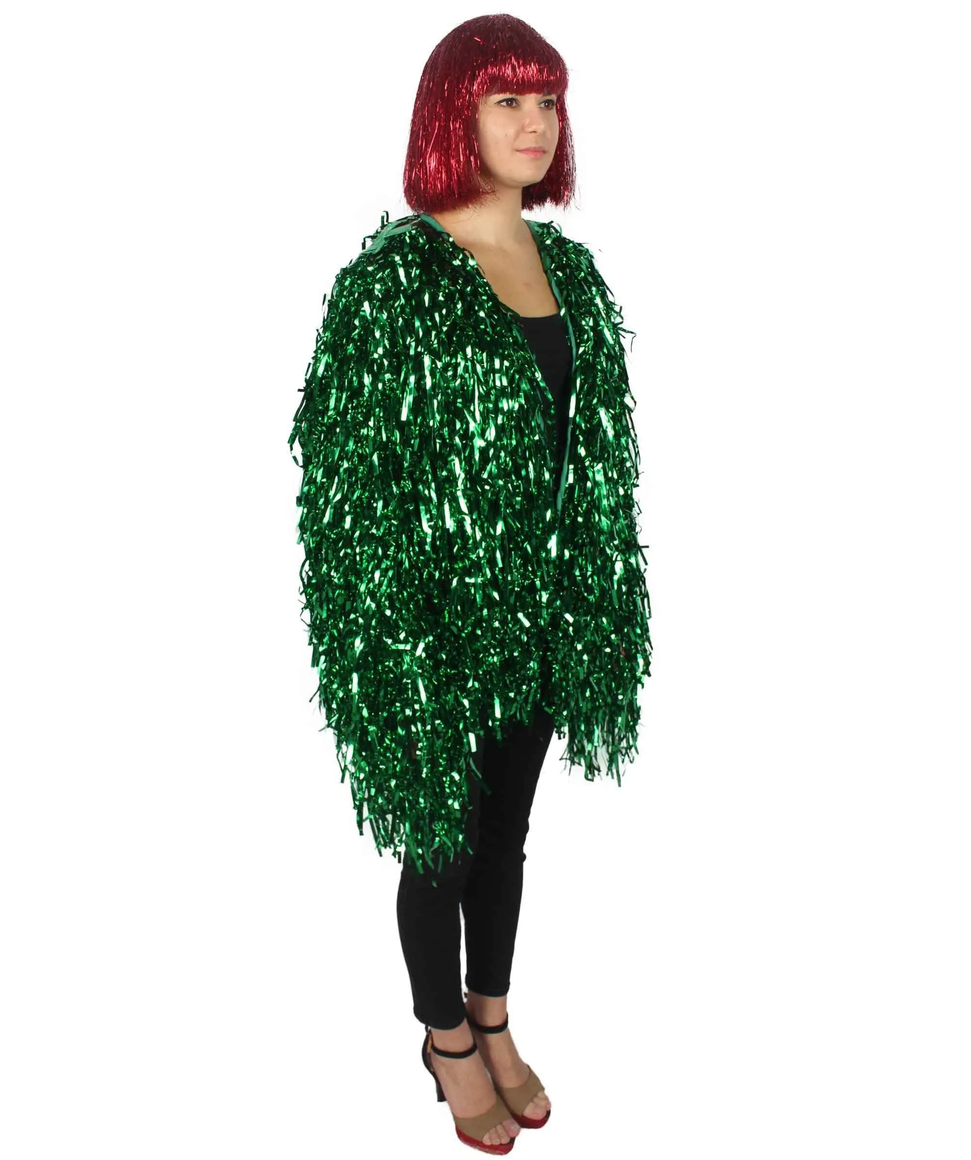 HPO Unisex Festival Carnival Thick Tinsel Jacket with Loose Fit
