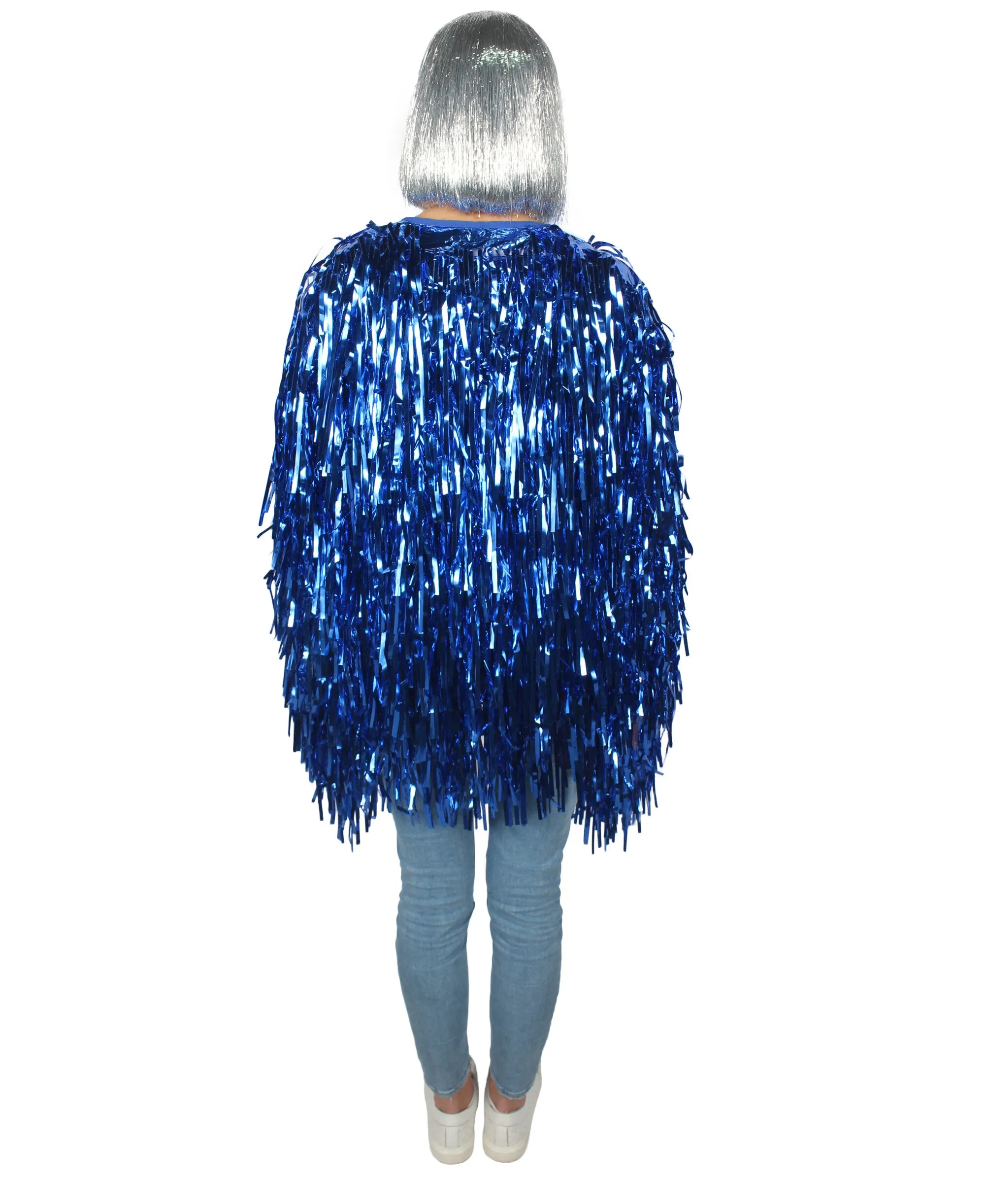 HPO Unisex Festival Carnival Thick Tinsel Jacket with Loose Fit