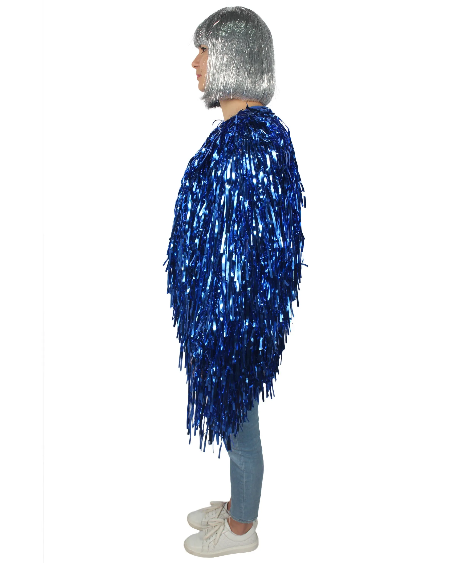 HPO Unisex Festival Carnival Thick Tinsel Jacket with Loose Fit