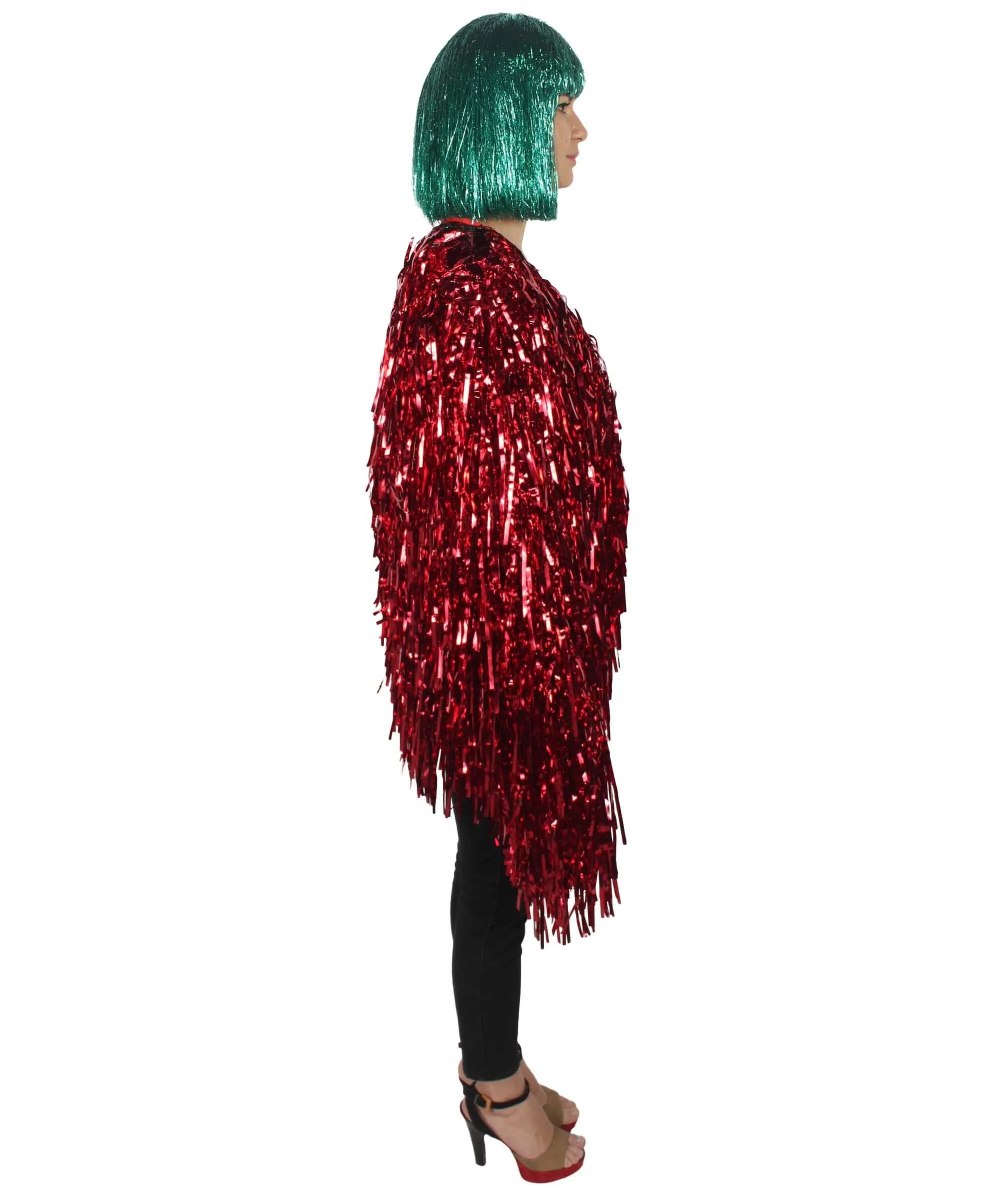 HPO Unisex Festival Carnival Thick Tinsel Jacket with Loose Fit
