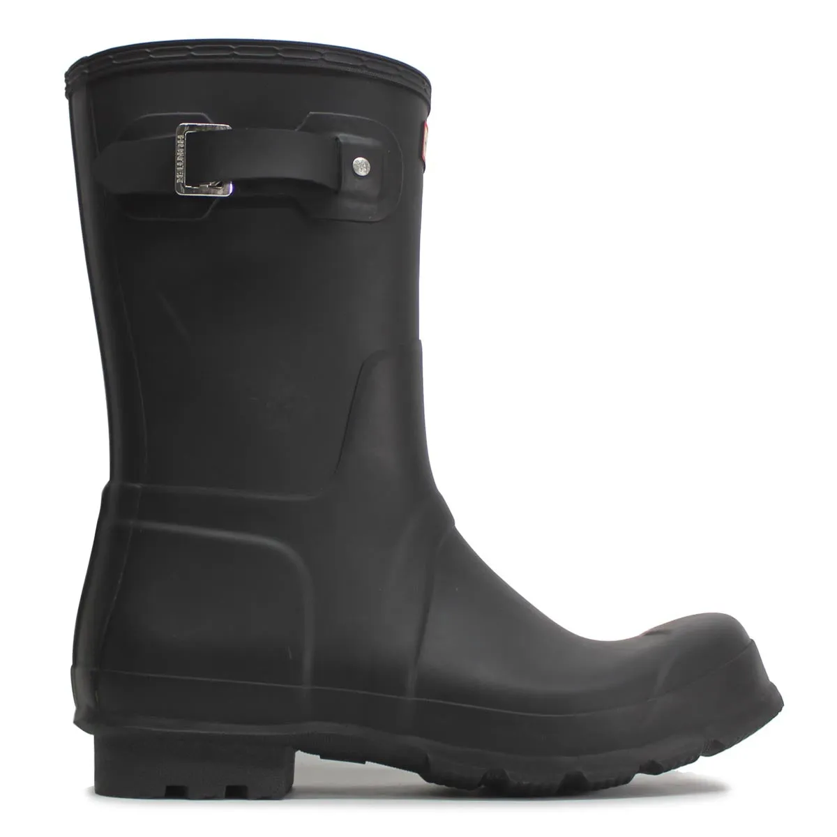 Hunter Mens Boots Original Short Casual Buckle Wellington Rubber - UK 10