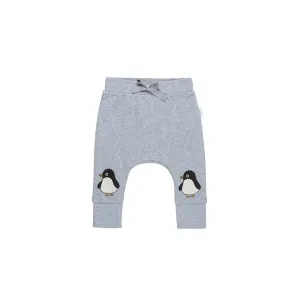 Huxbaby Penguin Knee Drop Crotch Pant Fleece