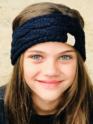 HW-20-KIDS HEADWRAP NAVY
