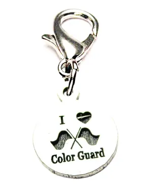 I Love Color Guard Zipper Pull