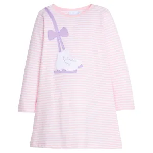 Ice Skate Applique T-Shirt Dress