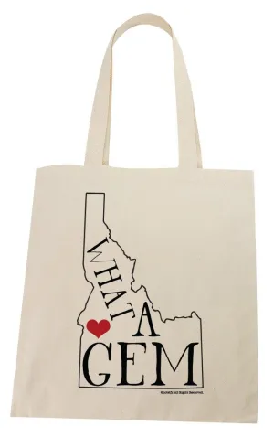 Idaho What a Gem Lightweight Cotton Tote Bag