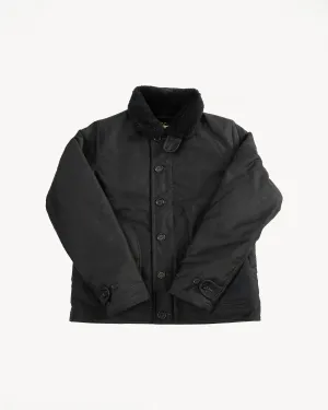 IHM-35-BLK - Whipcord N1 Deck Jacket - Black, Black