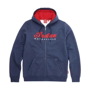 Indian Motorcycle  Mens USA Flag Hoodie Warm Soft Comfortable Casual Navy