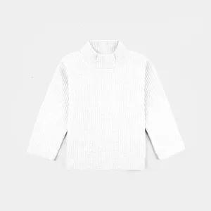 Infant Unisex Turtle Neck T-Shirt-White