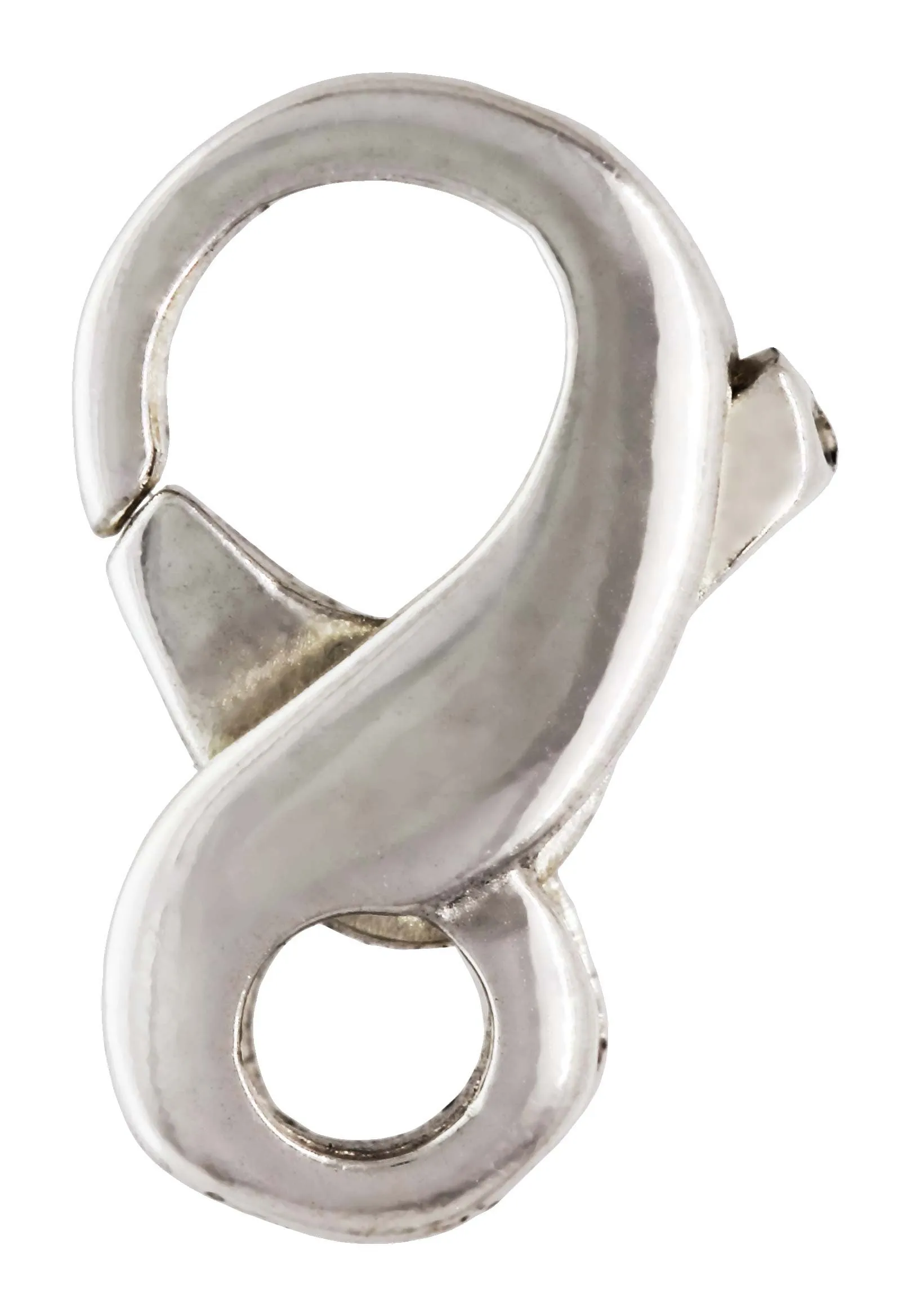 Infinity Clasp (6.0x9.0mm), Sterling Silver. Made in USA. #5002082