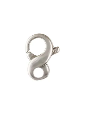 Infinity Clasp (9.0x14.5mm), Sterling Silver. Made in USA. #5002085