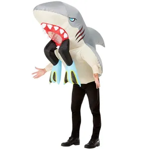 Inflatable Shark & Diver Costume