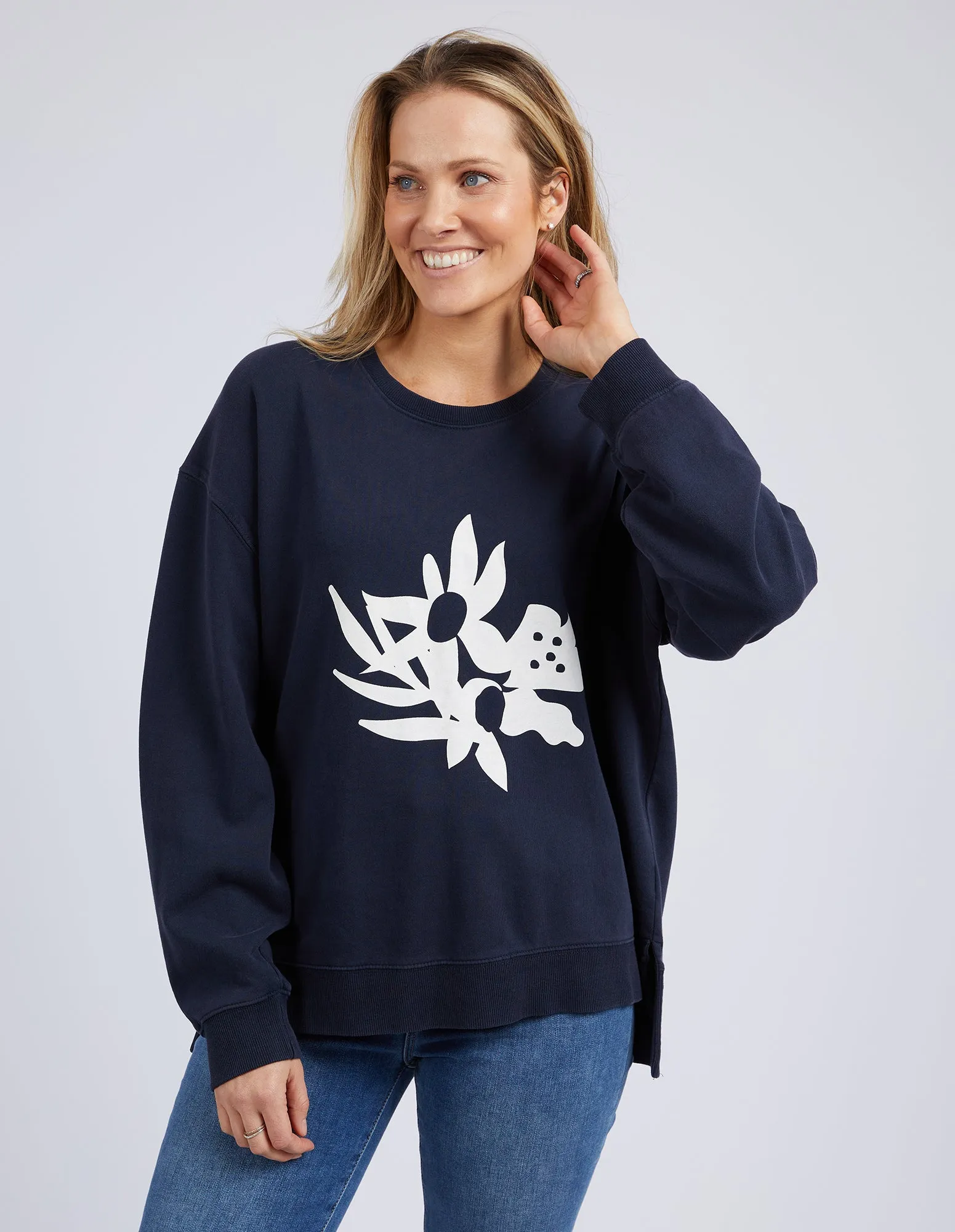 Inflorescence Crew Washed Navy