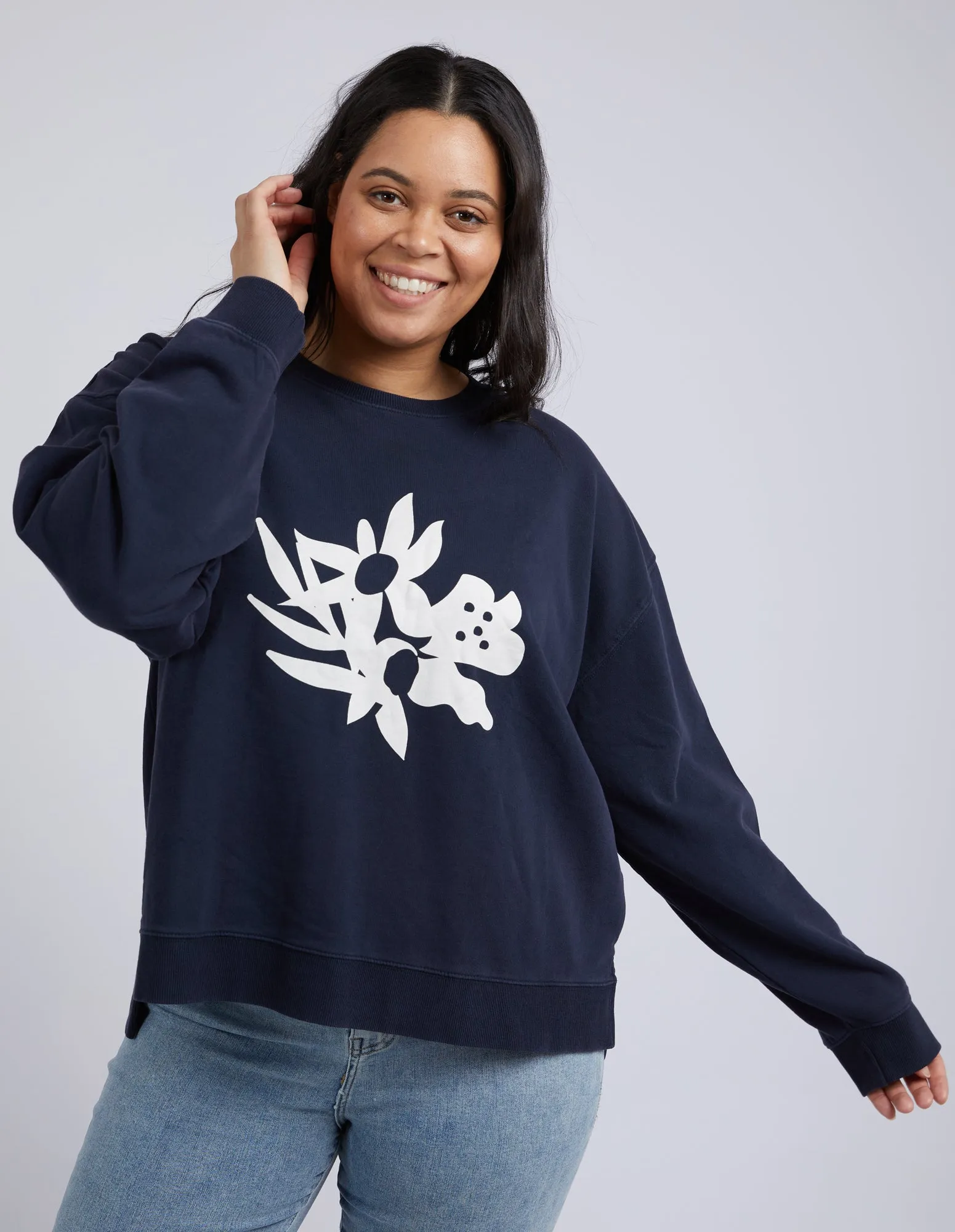 Inflorescence Crew Washed Navy
