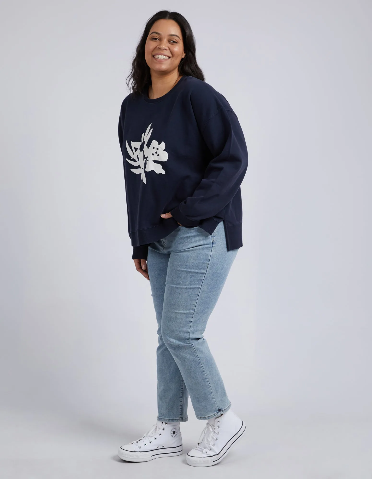 Inflorescence Crew Washed Navy