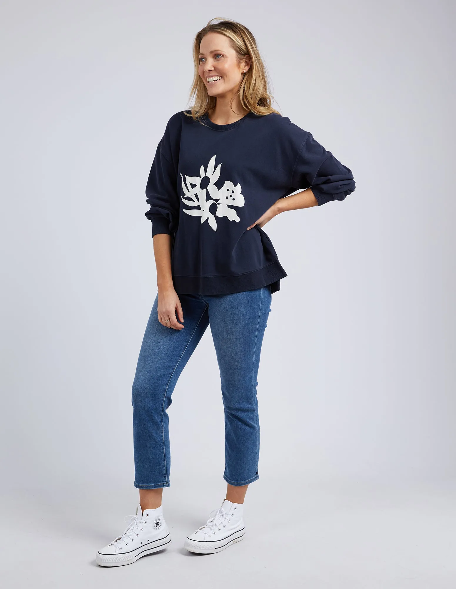 Inflorescence Crew Washed Navy