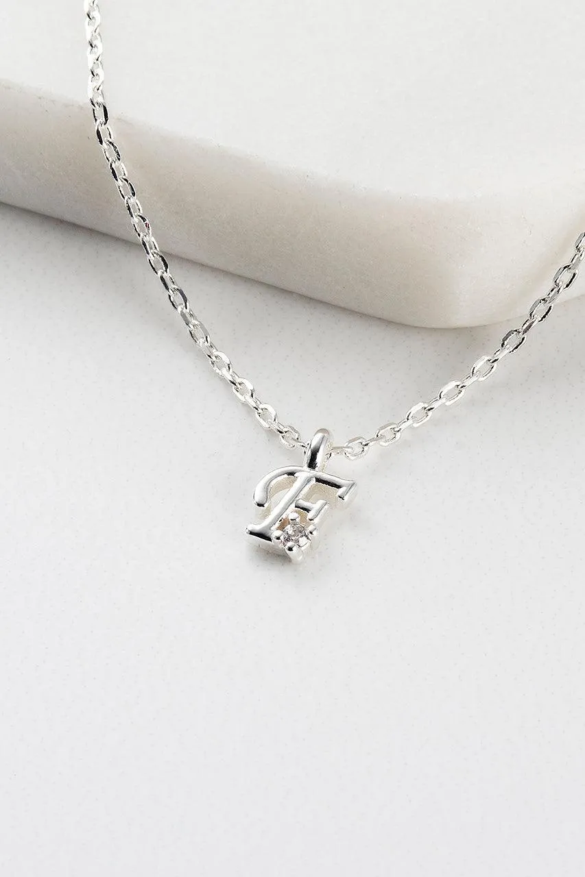 Initial Necklace - Silver