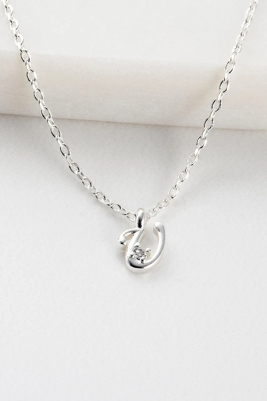 Initial Necklace - Silver