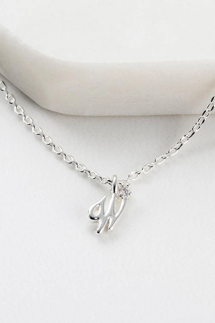 Initial Necklace - Silver