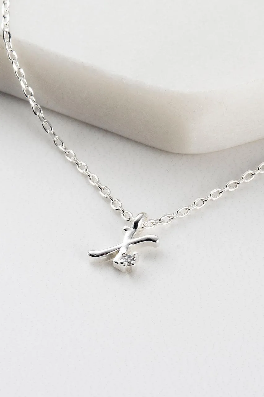 Initial Necklace - Silver