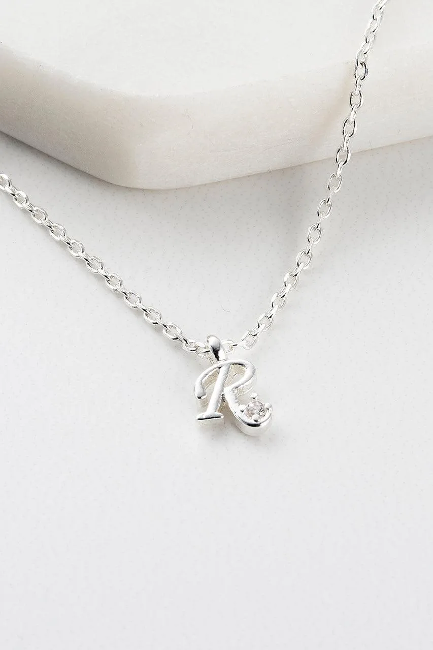 Initial Necklace - Silver