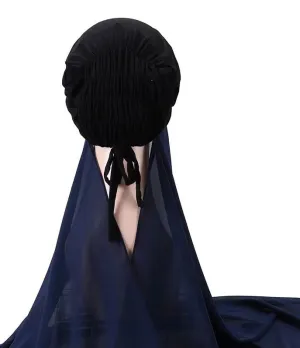 Instant Chiffon Hijab - Navy