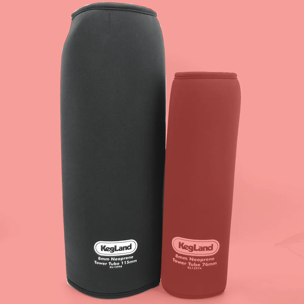 Insulating Neoprene Kegerator Tower Tube 115mm/4.5' (4 Tap)