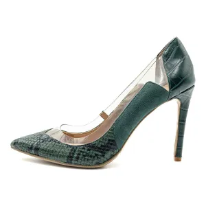 International Concepts Pump High-Heel Shoes Leather Green Colour For Women