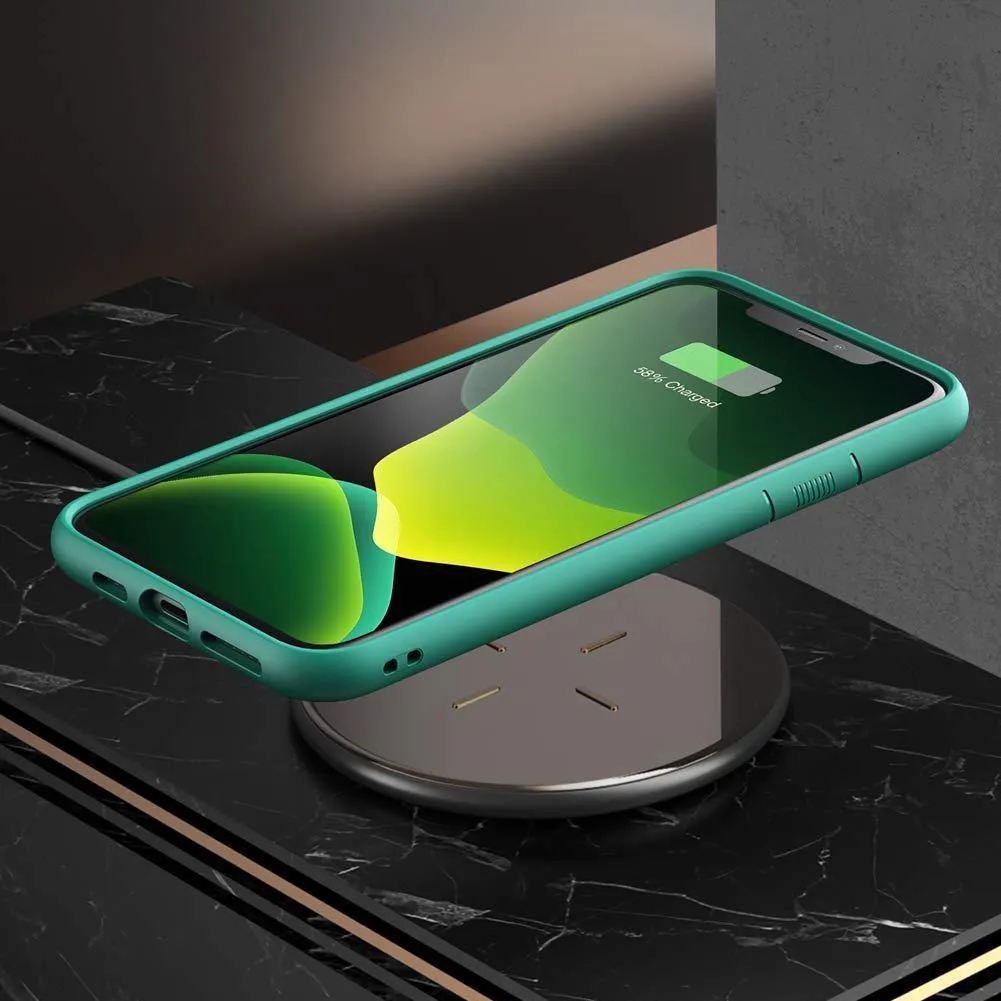 iPhone 11 6.1 inch Unicorn Beetle Style Slim Clear Case-Green