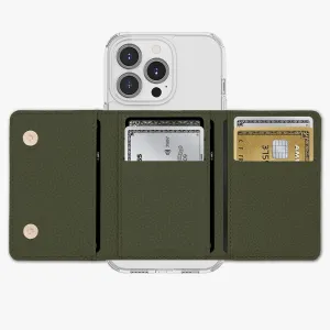 iPhone 12/12 Pro HD Clear Case with MagSafe Trifold Wallet Set