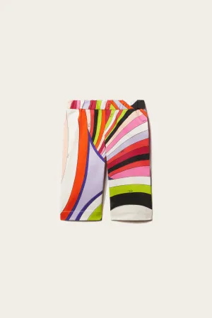 Iride-Print Cotton Trousers