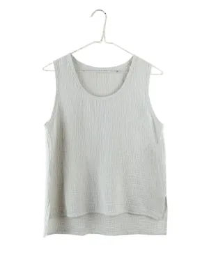It is Well L.A. Sleeveless Gauze Top Misty Sage
