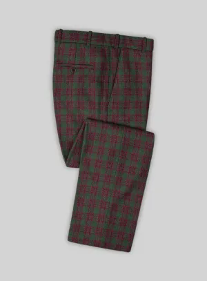Italian Antio Checks Tweed Pants