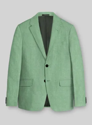Italian Linen Mojito Green Jacket