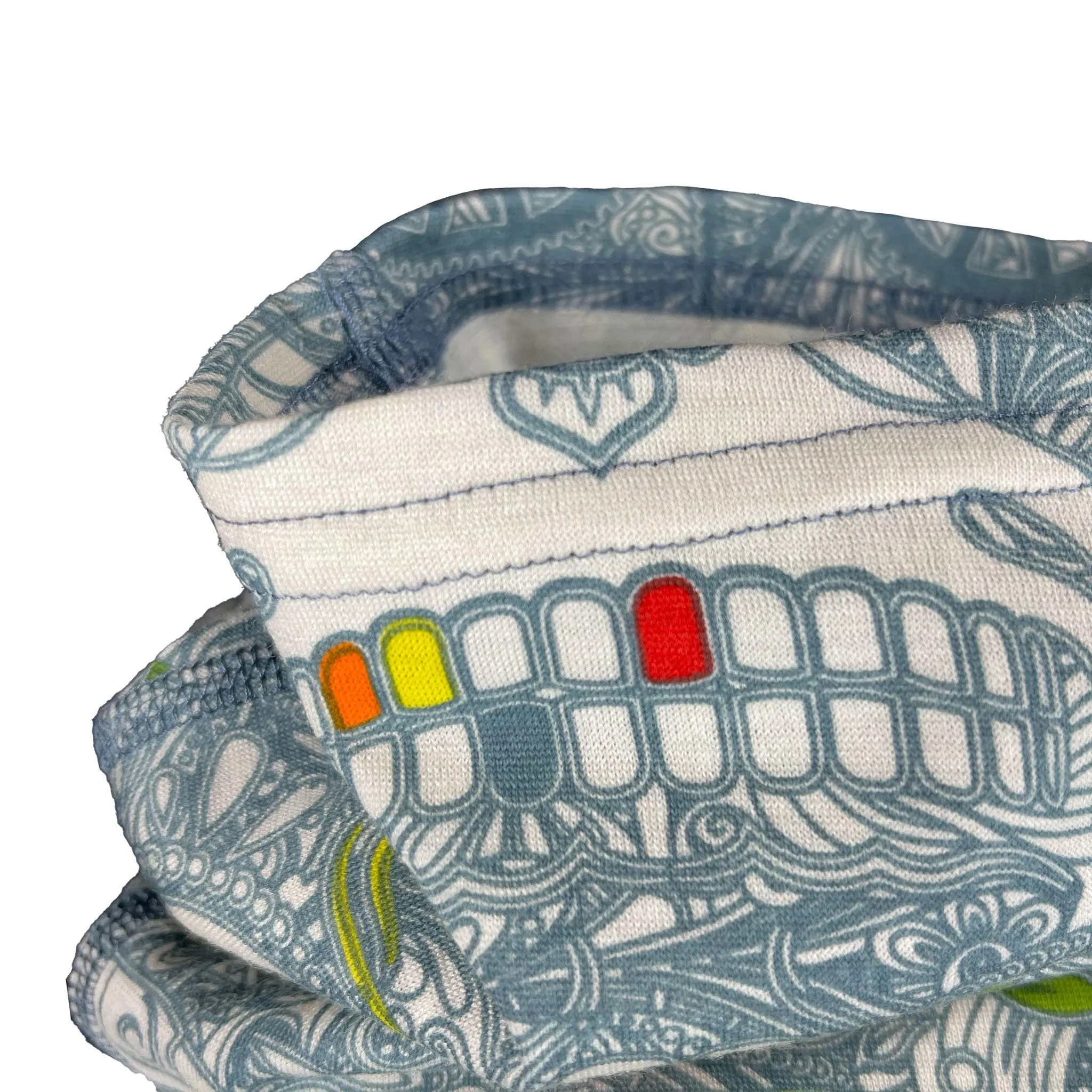 Ivory Sugar Skull Merino Scarf