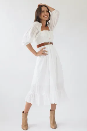 Jacinta Dress- White
