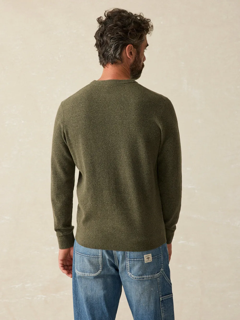 Jackson Crew Sweater II in Olive Heather