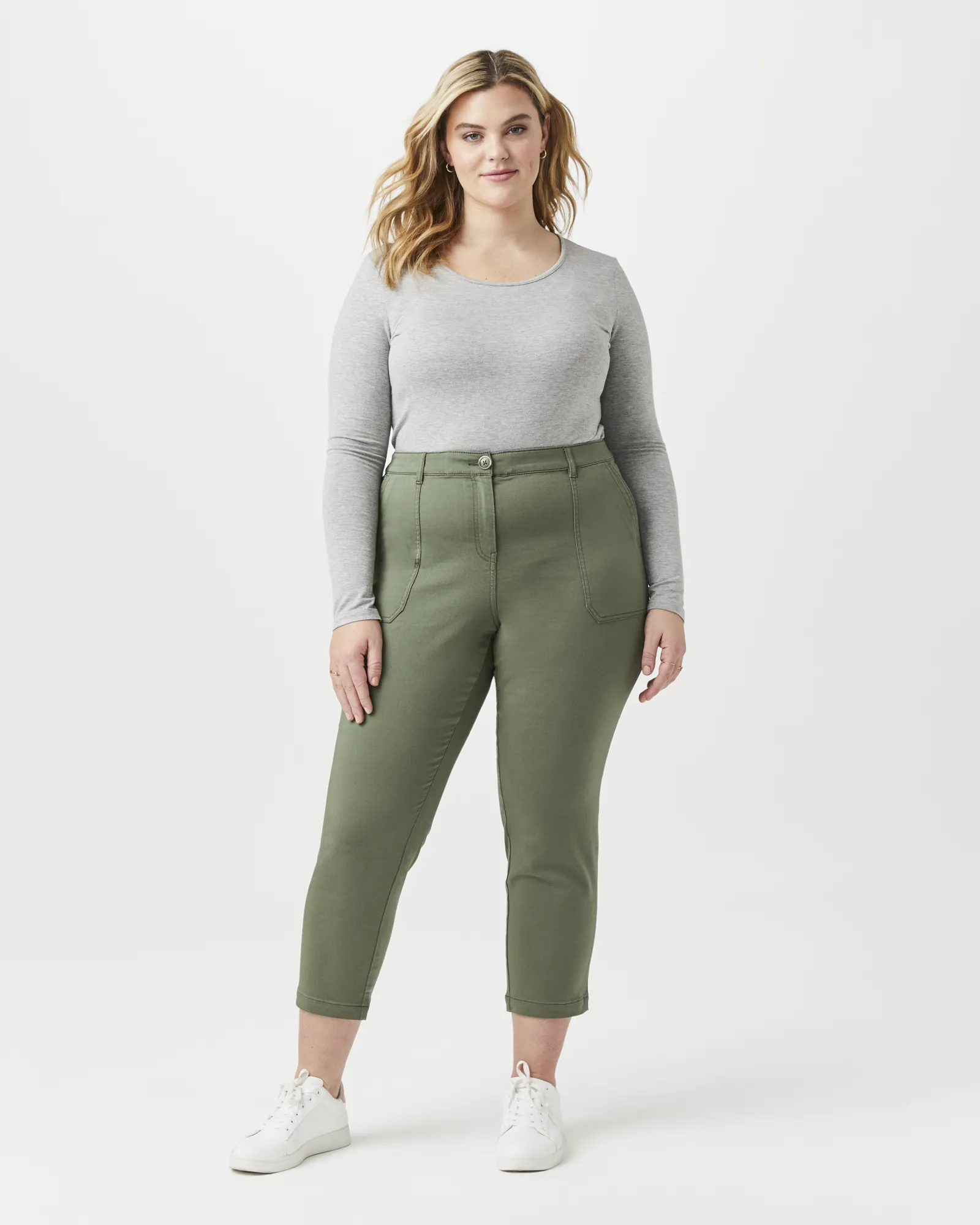Jayden Ankle Utility Pant | Olive Green